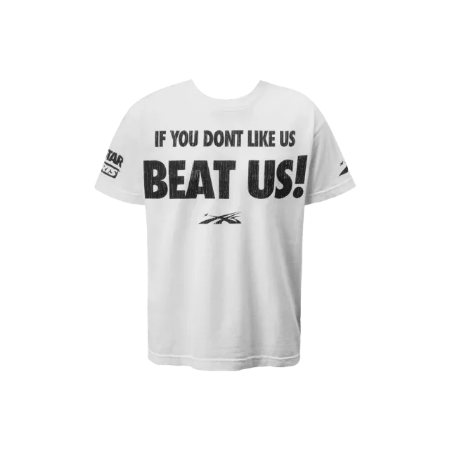 Hellstar Beat Us! T-shirt hvid vintage