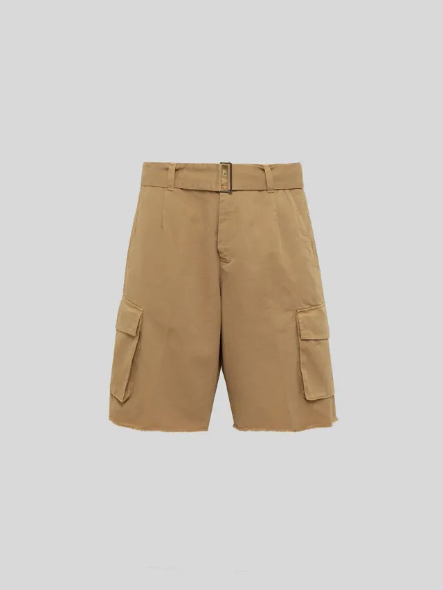 Laneus Bermuda Downtown Relaxed shorts camel bomuld