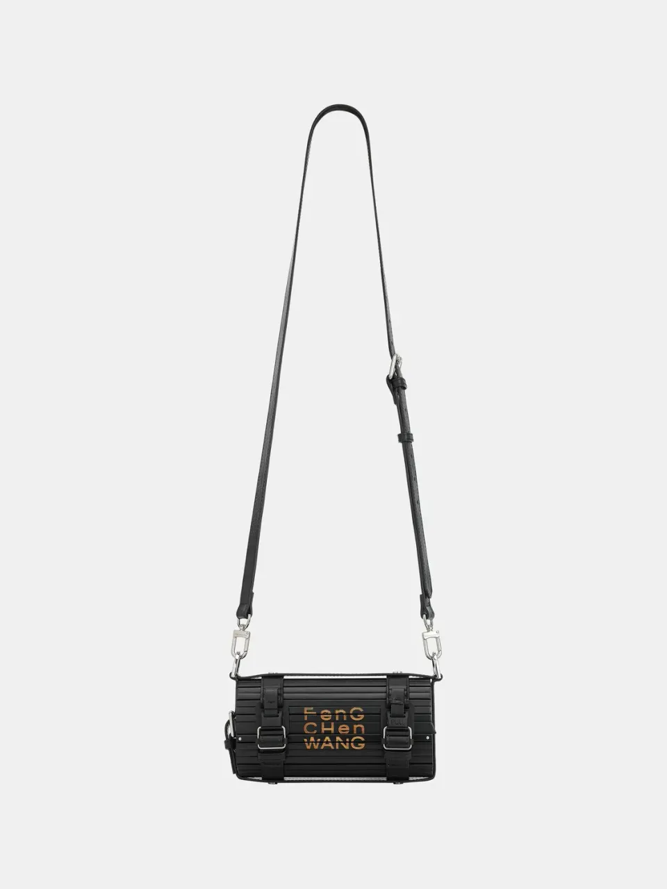 Feng Chen Wang Medium Cylinder bambus taske sort