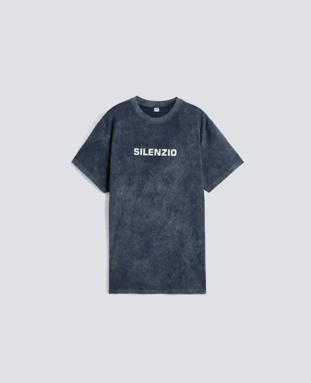 Aspesi Silenzio T-shirt Navy Shady bomuld