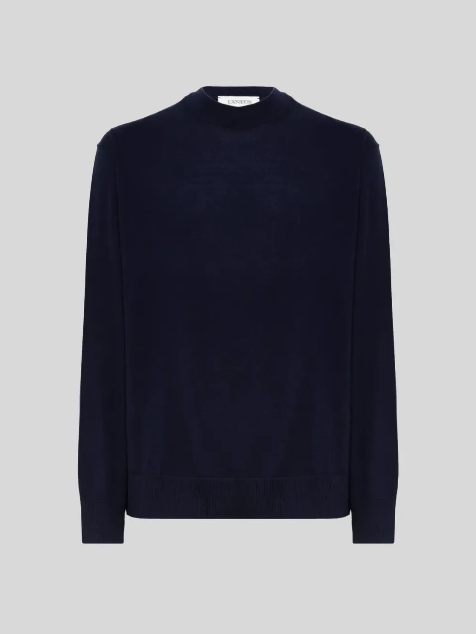 Laneus Merino Wool pullover navy blue uld