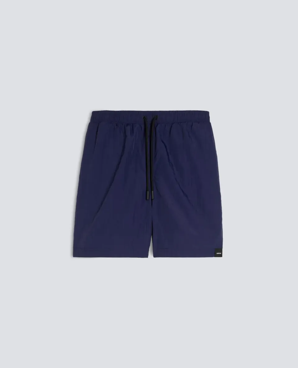 Aspesi badeshorts nylon navy crinkle