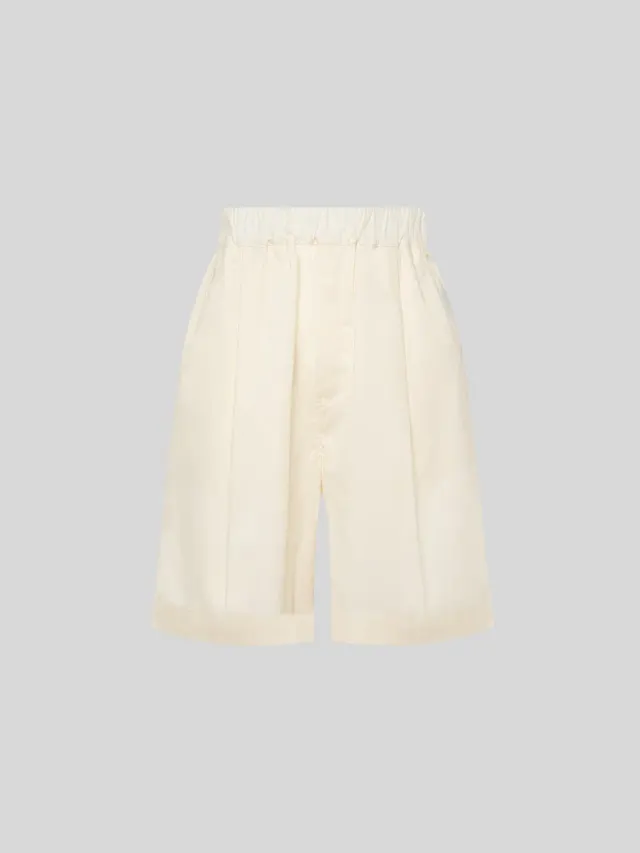 Laneus Melrose Bermuda Shorts cream bomuld