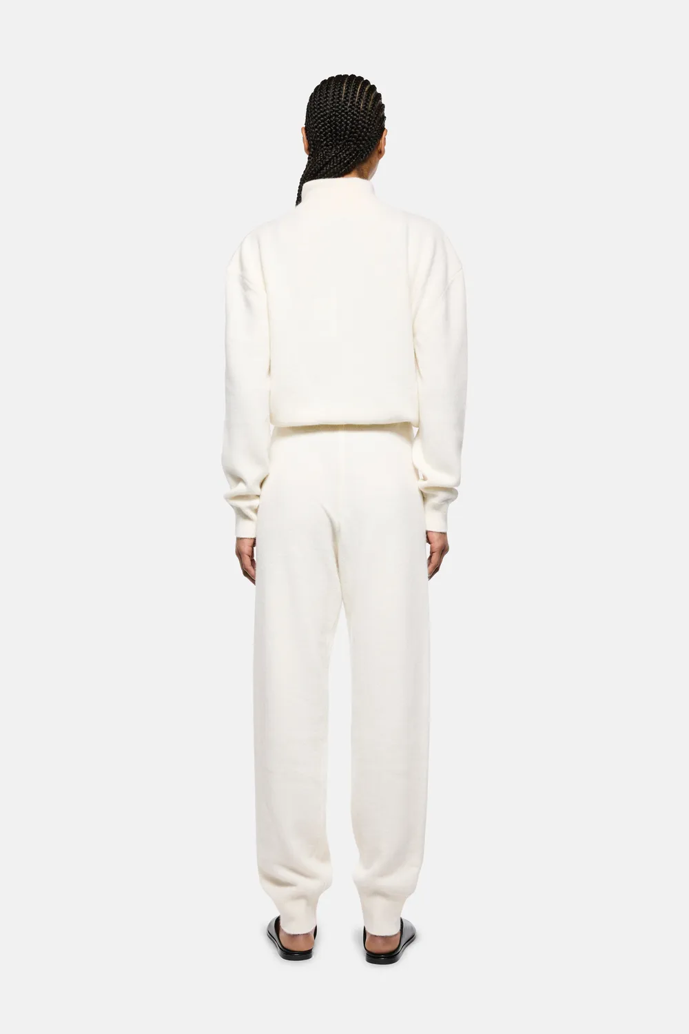 Laneus Wool Alpaca Knit jumpsuit off-white regulær