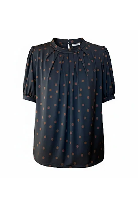 IN FRONT Grazia bluse halve ærmer jersey