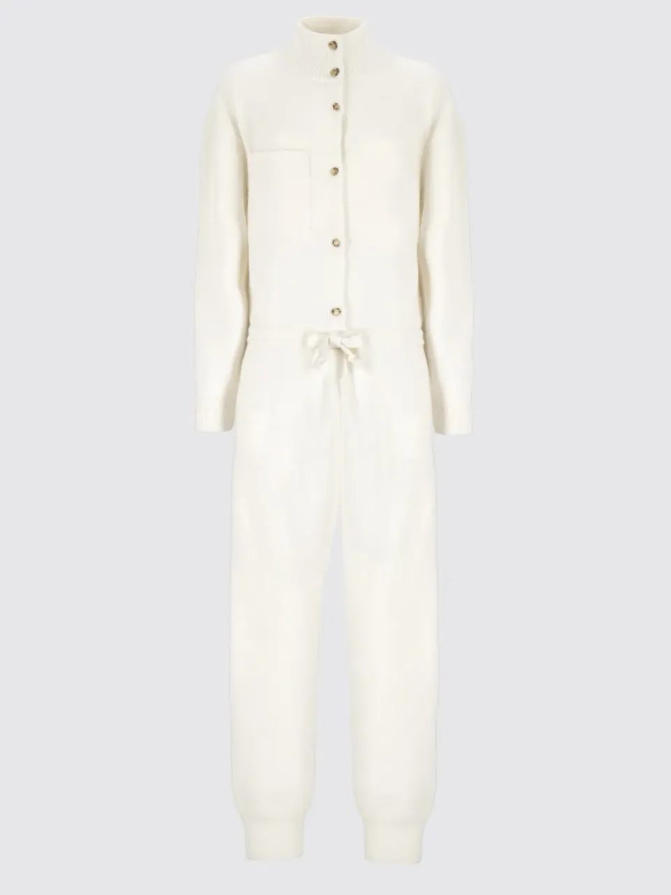 Laneus Wool Alpaca Knit jumpsuit off-white regulær