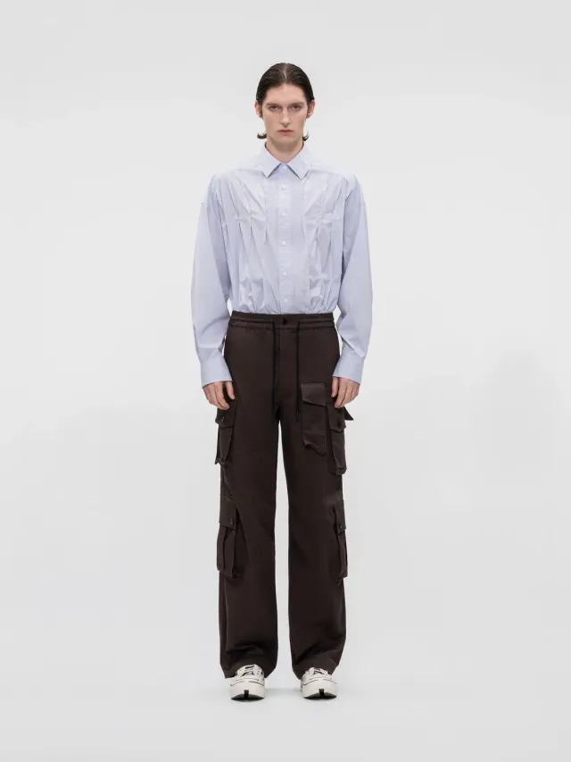 Feng Chen Wang cargo bukser herre elastik relaxed