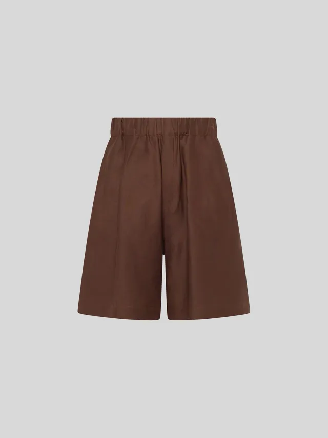 Laneus Bermuda Cancun shorts chokolade hør