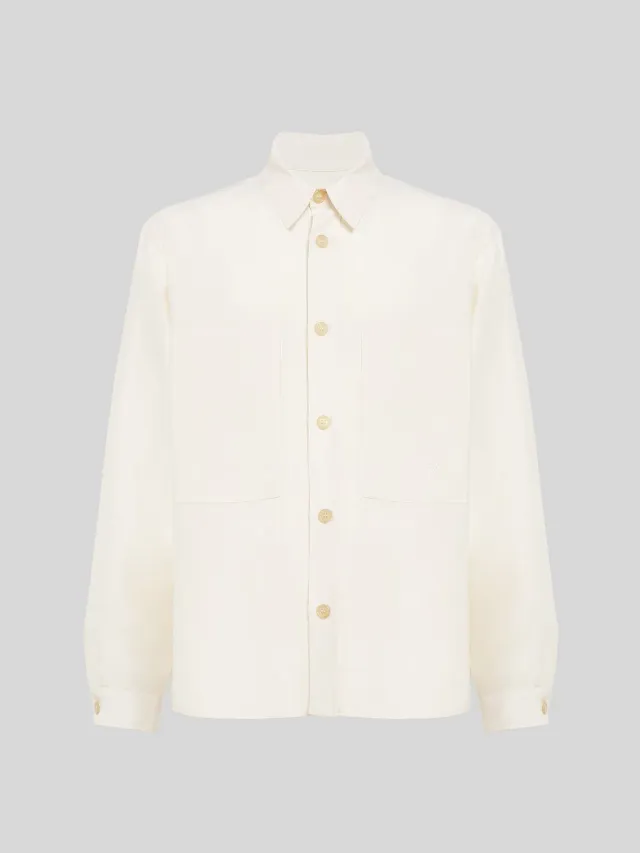Laneus Cancun overshirt cream hørblanding