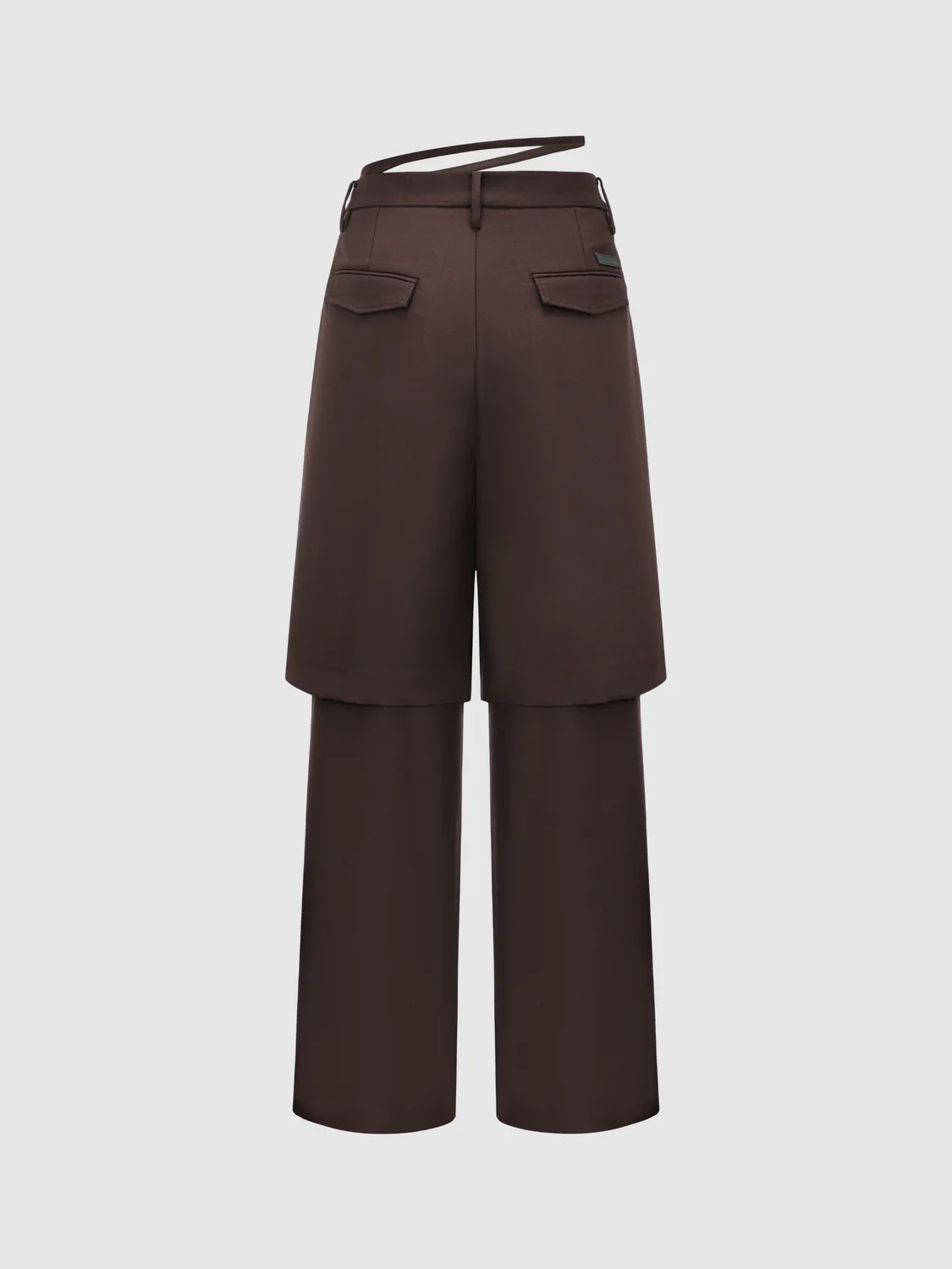 Feng Chen Wang Dark Brown 2-in-1 bukser brune
