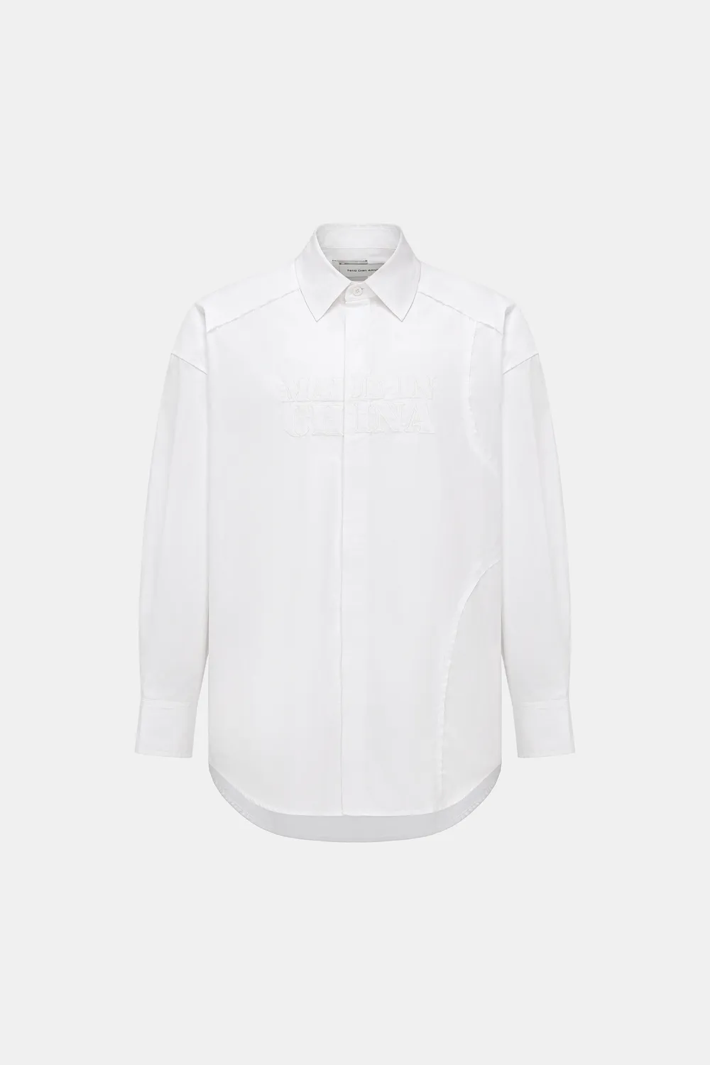 Feng Chen Wang Made in China logo skjorte S-XL hvid print