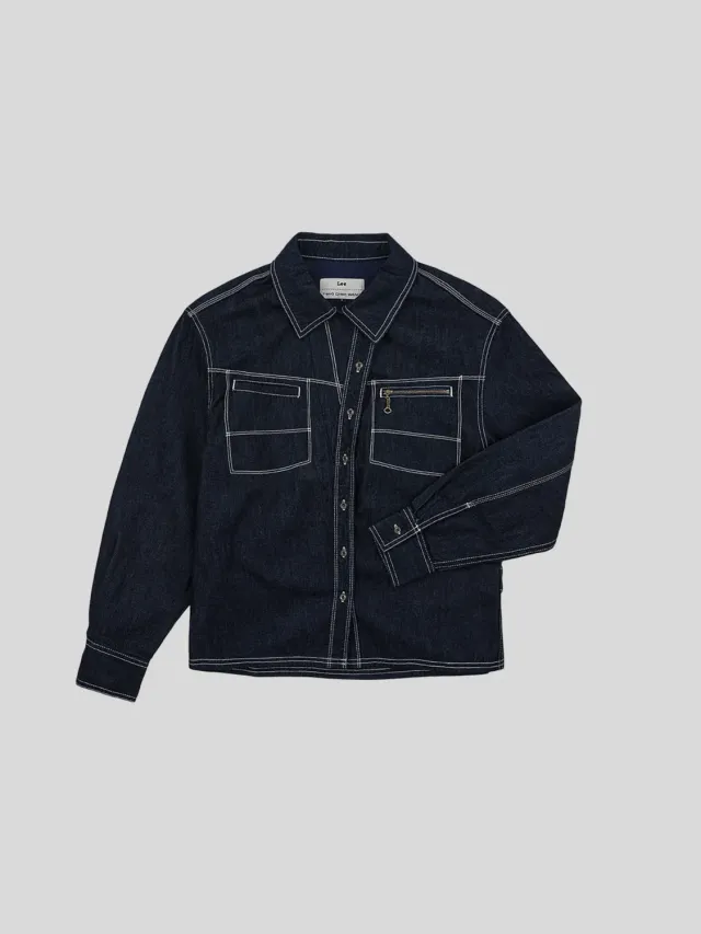 Lee x Feng Chen Wang Women Denimskjorte mørk L/S