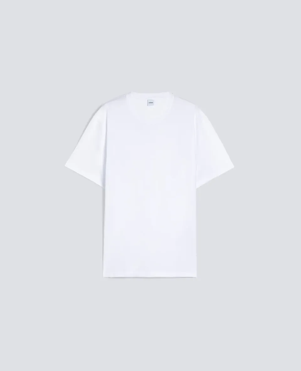 Aspesi t-shirt hvid bomuld slim fit XS-XXXL