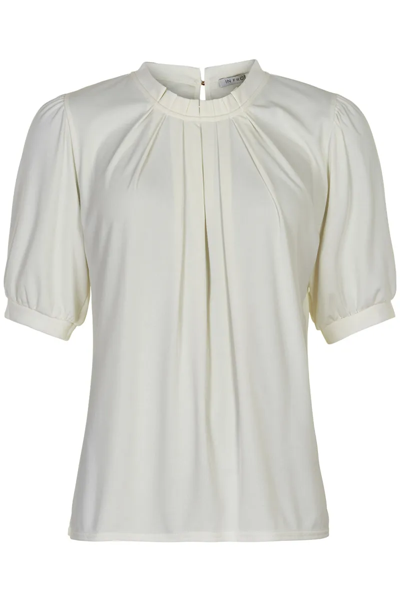 IN FRONT Grazia bluse jersey halværmer