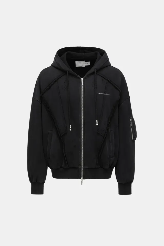 Feng Chen Wang Deconstruction Zip Hoodie hættetrøje unisex