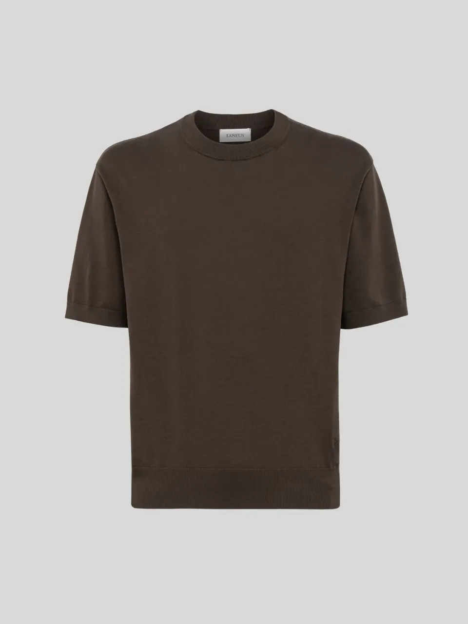 Laneus t-shirt bomuld chocolate regular