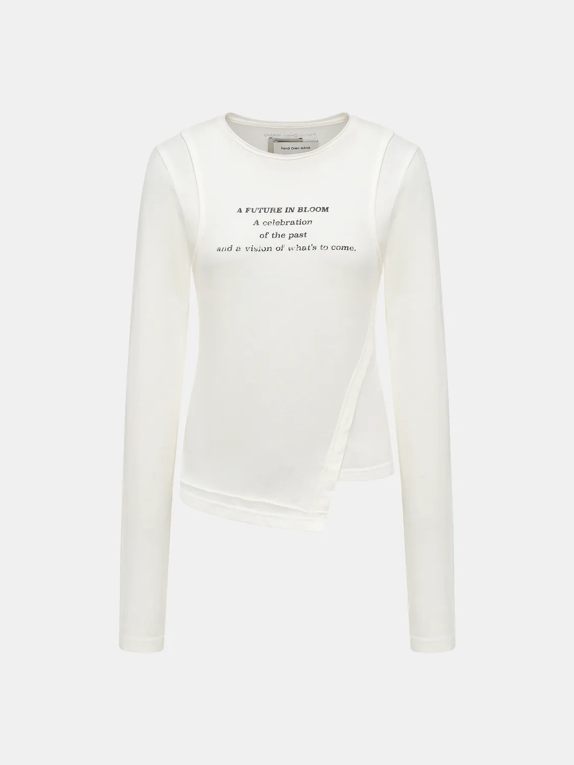 Feng Chen Wang Layered-Look jersey langærmet vintage