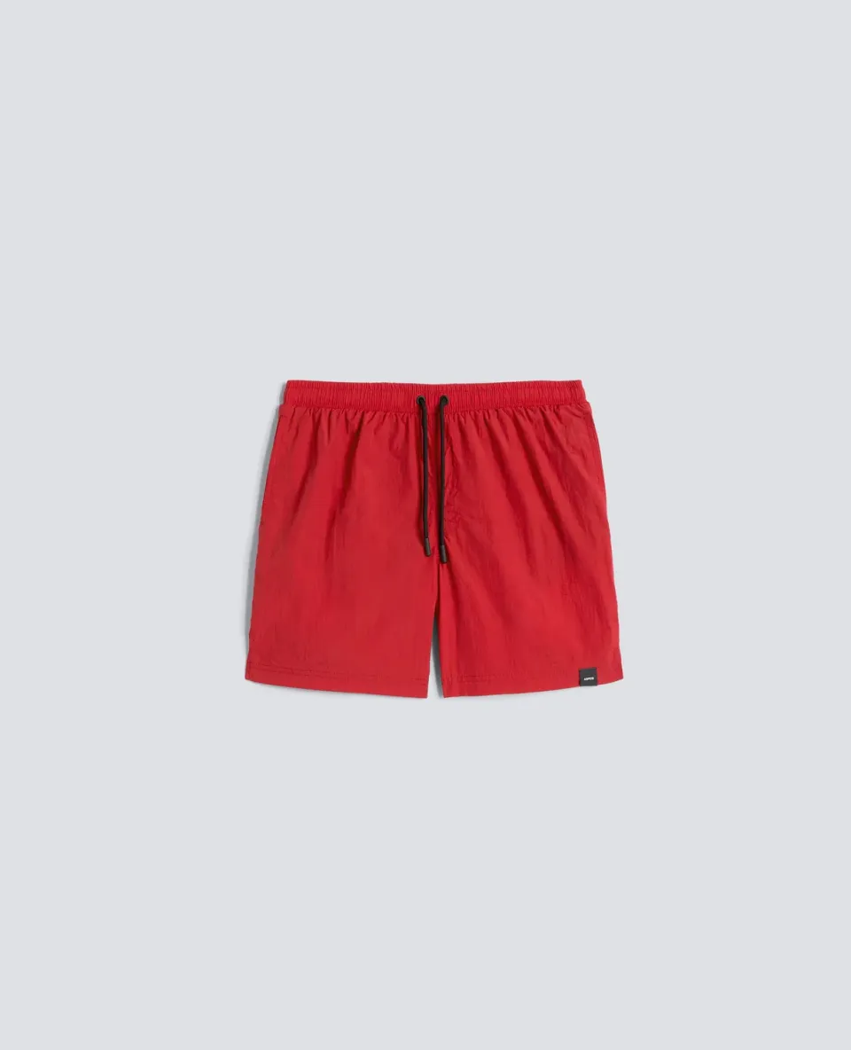 Aspesi Nylon Badeshorts Rød Løs Pasform