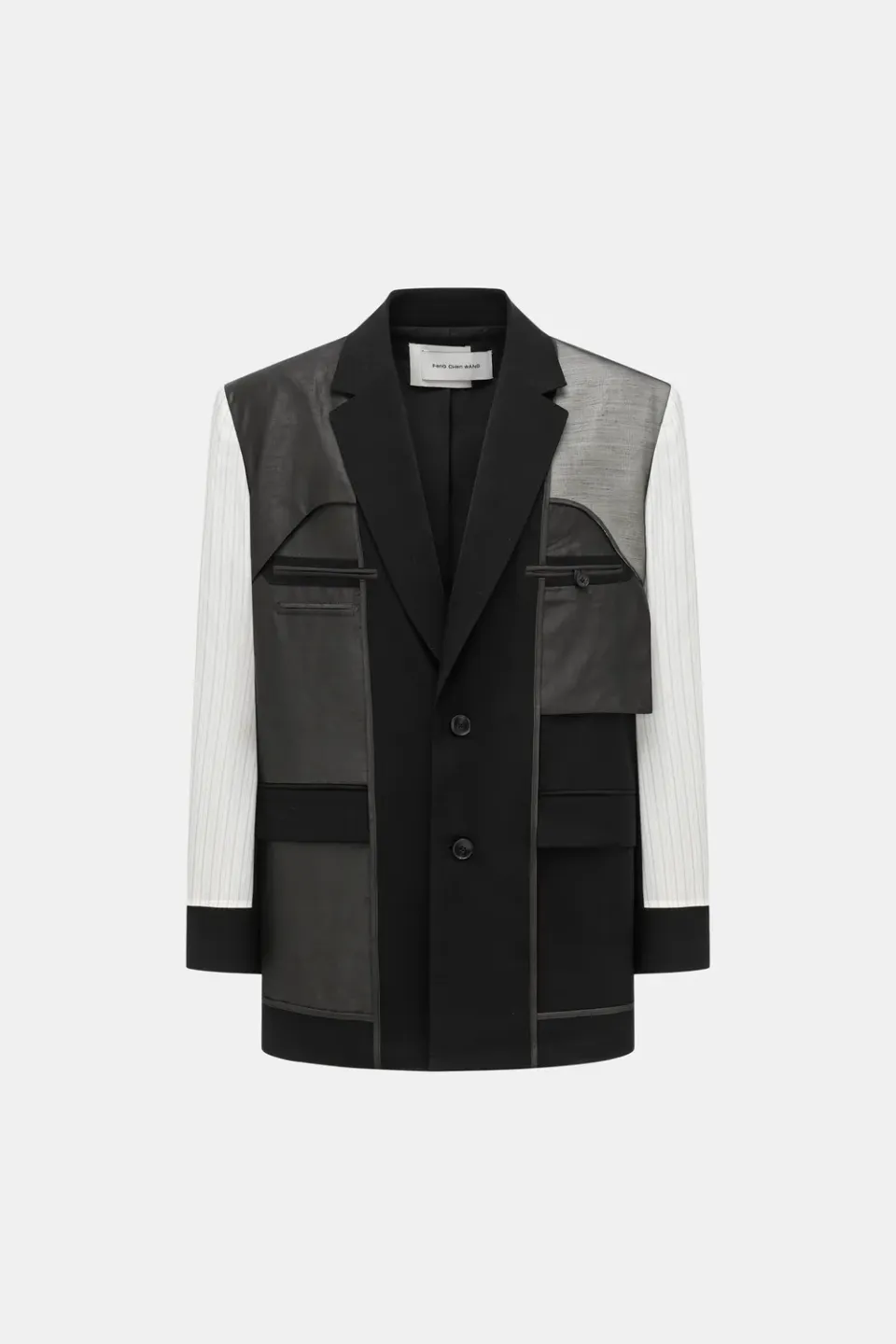 Feng Chen Wang Deconstruction Patchwork blazer sort