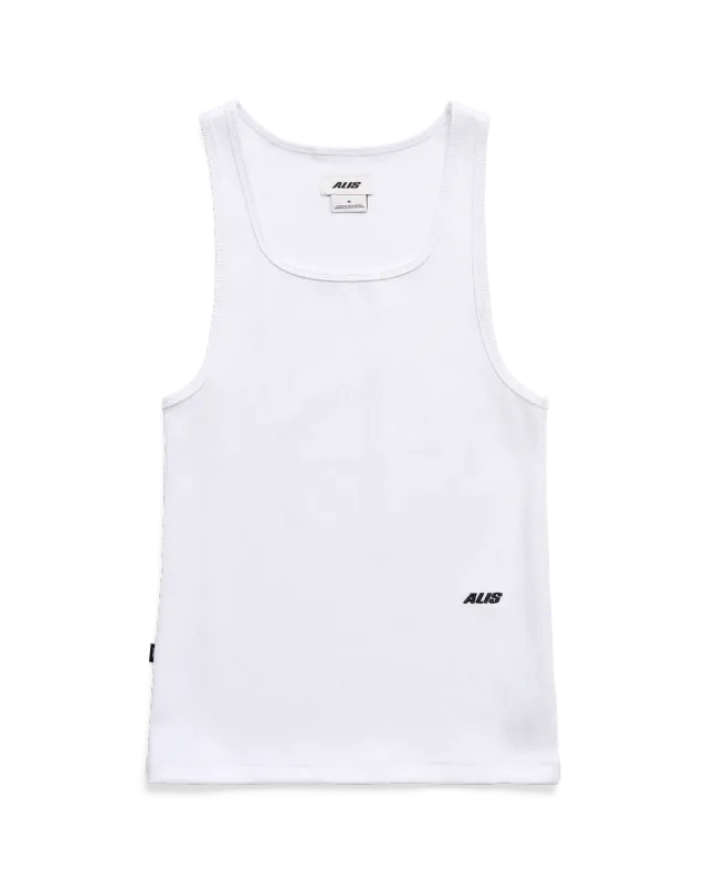 Alis Josh tanktop 3-pak Hvid Sort Sand ribbet