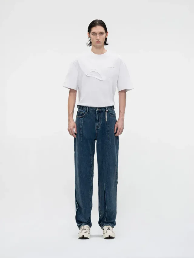 Feng Chen Wang wide leg jeans retro vask