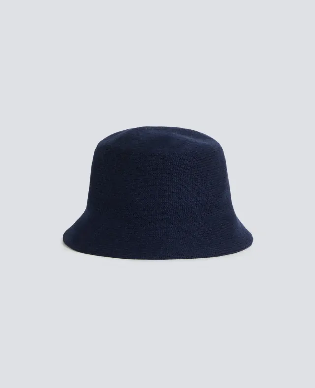Aspesi bøllehat navy uld cashmere