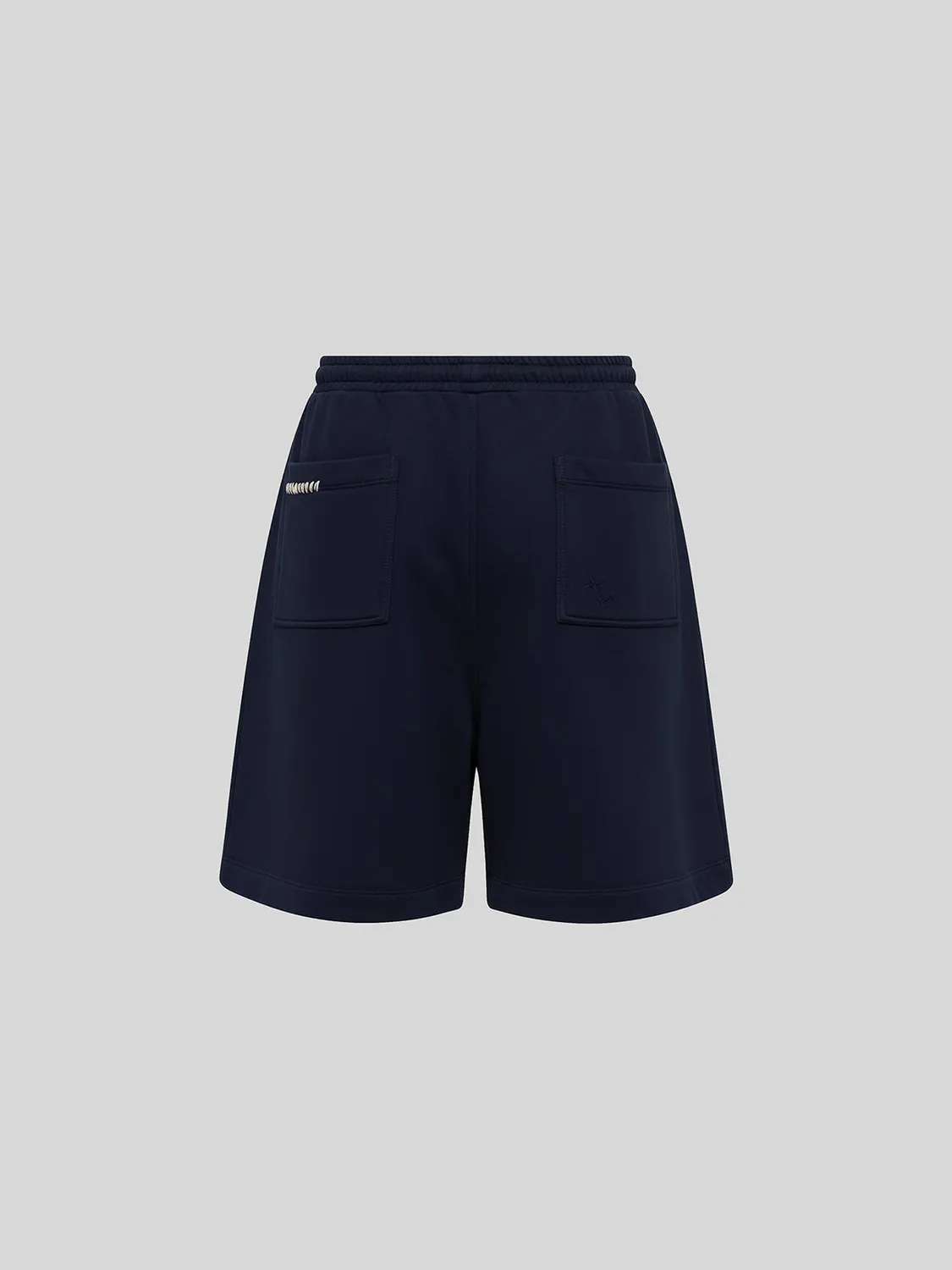 Laneus Cotton Sweat bermudashorts sort bomuld