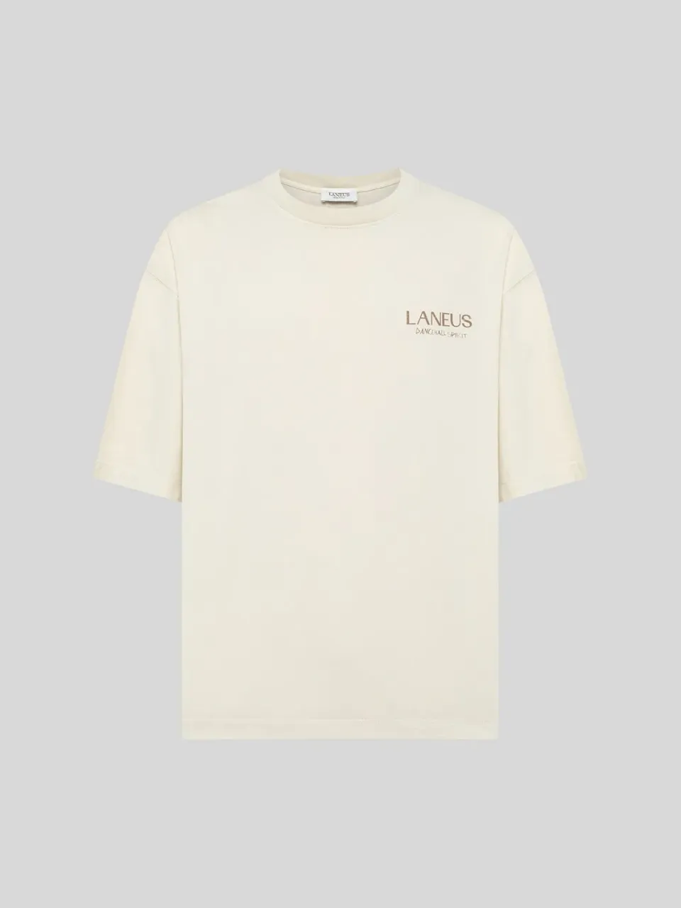 Laneus Oversized Jersey t-shirt bomuld creme