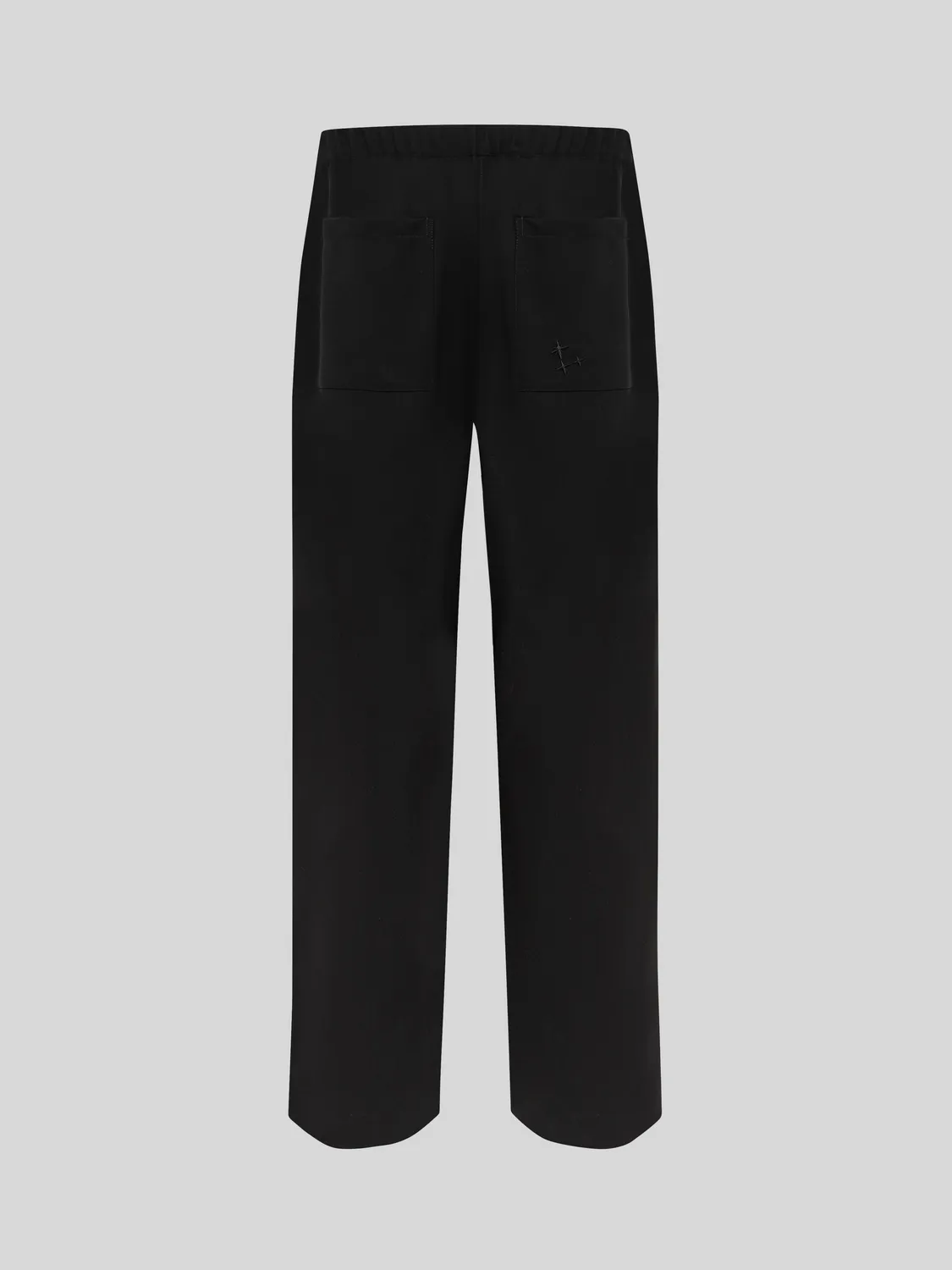 Laneus Trousers Wool Tapered Fit uldbukser sort cool wool