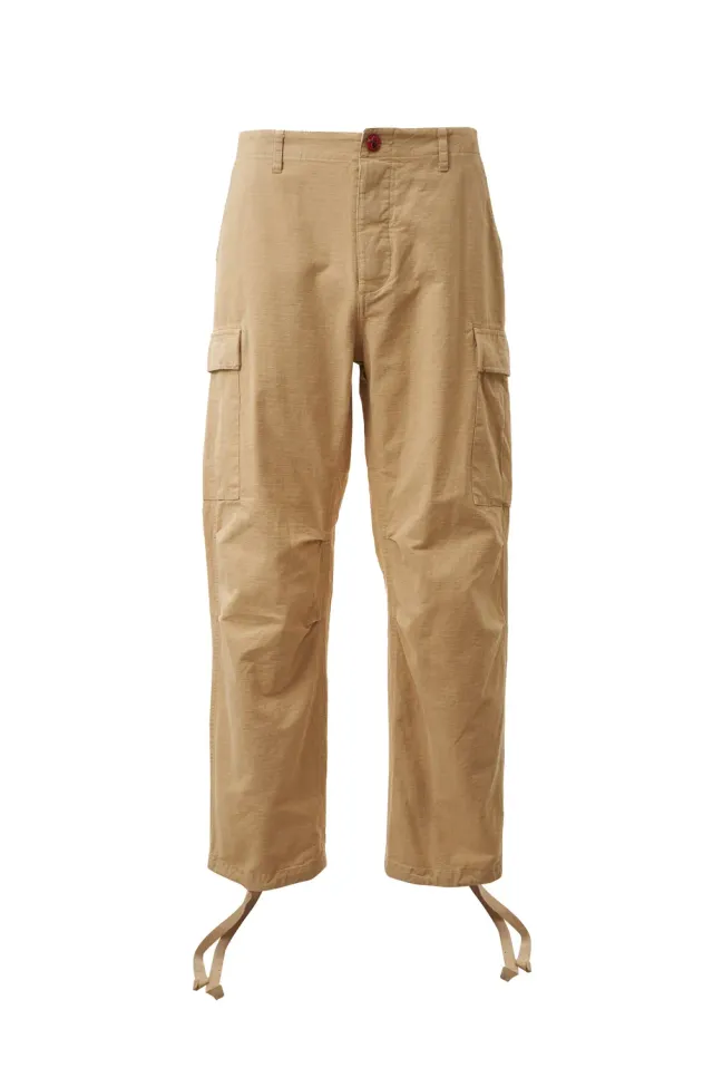 Hellstar Canvas Cargo Pants creme bomuld