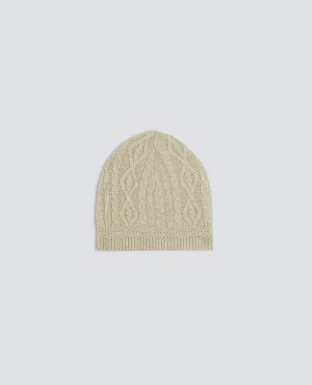 Aspesi Wool Yak hue grøn cable strik