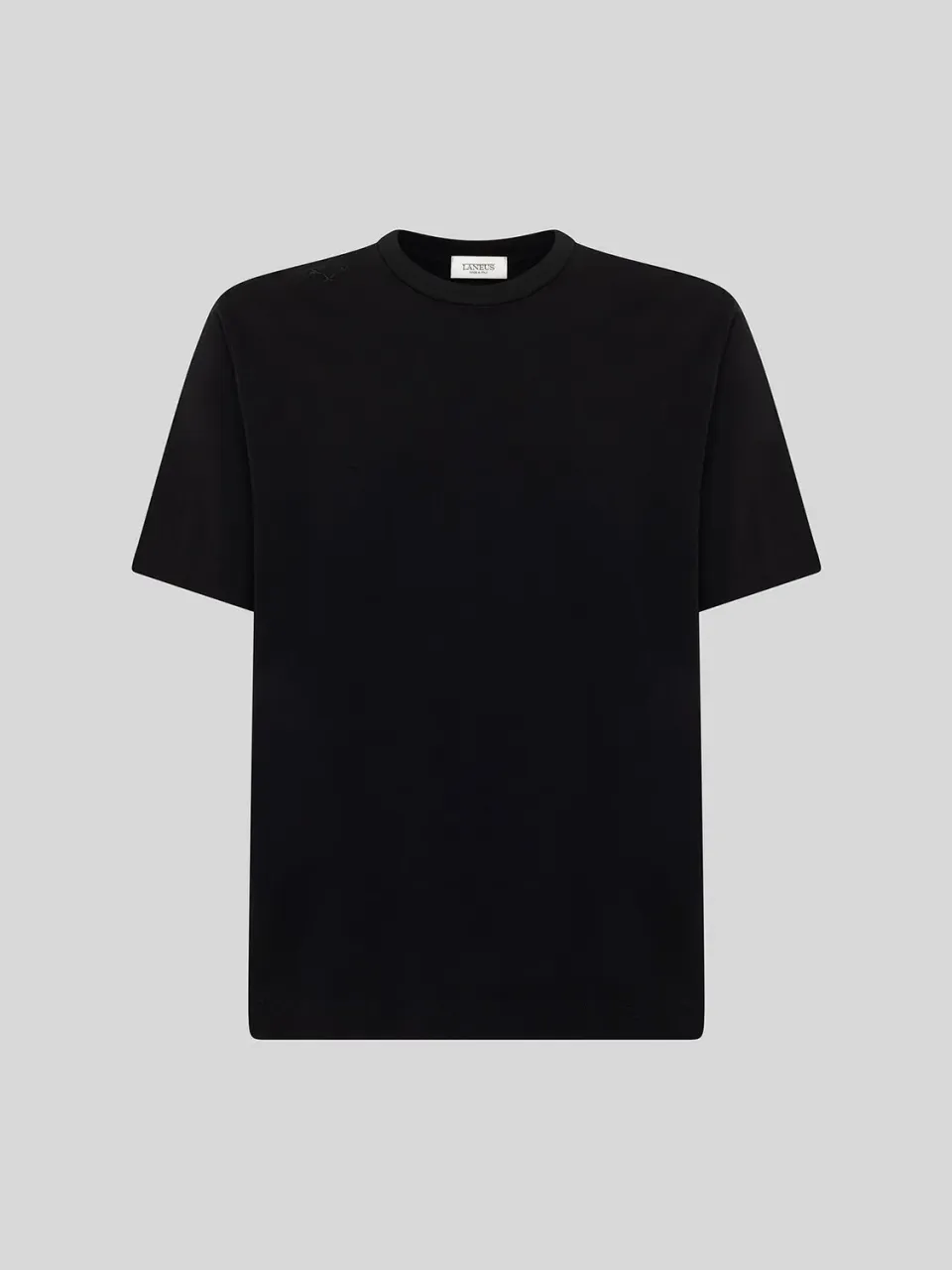 Laneus Oversized t-shirt sort bomuld broderi