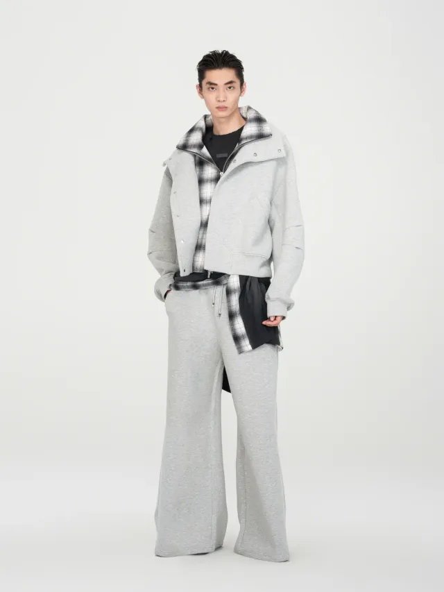 Feng Chen Wang Scuba Knit Jakke Grå 2-i-1 Lagdelt