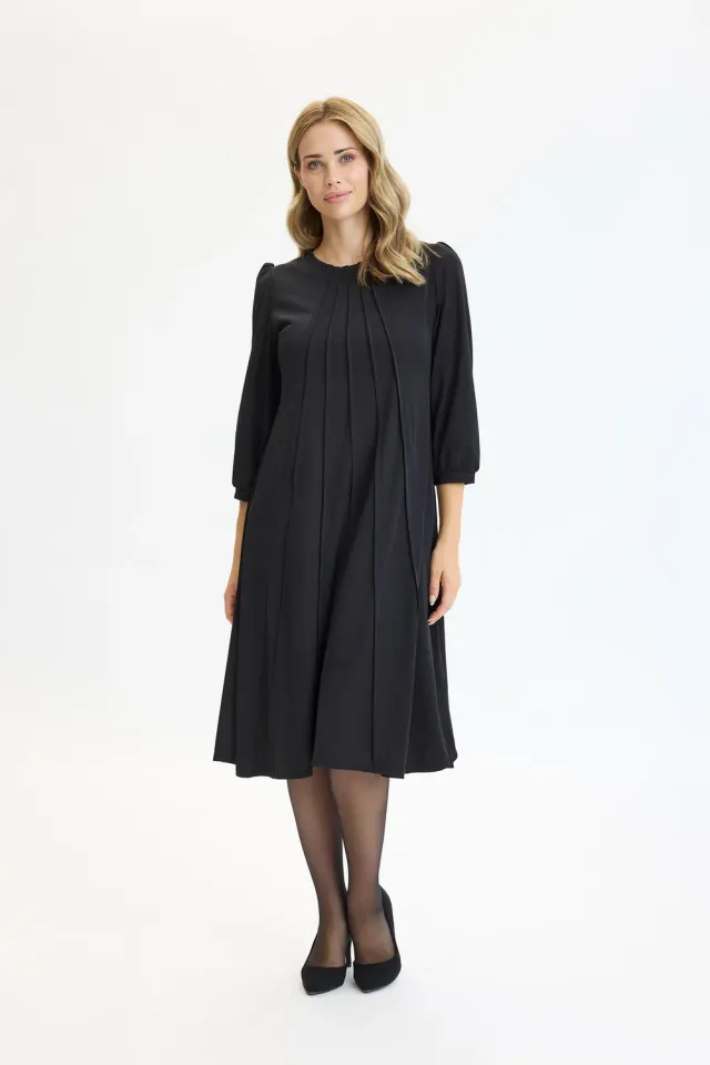 IN FRONT Luzia kjole jersey taljeret print