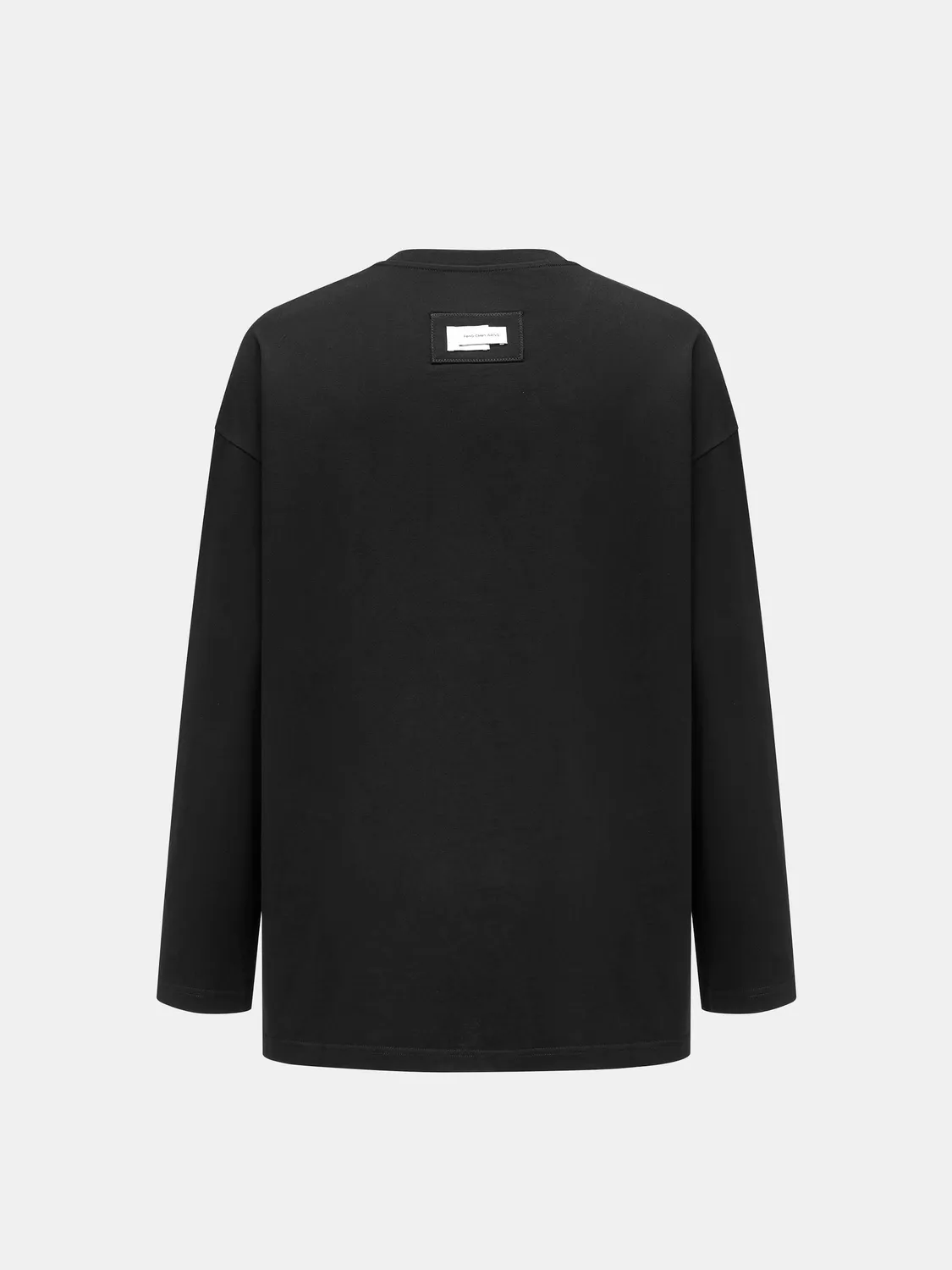 Feng Chen Wang Deconstructed langærmet t-shirt sort
