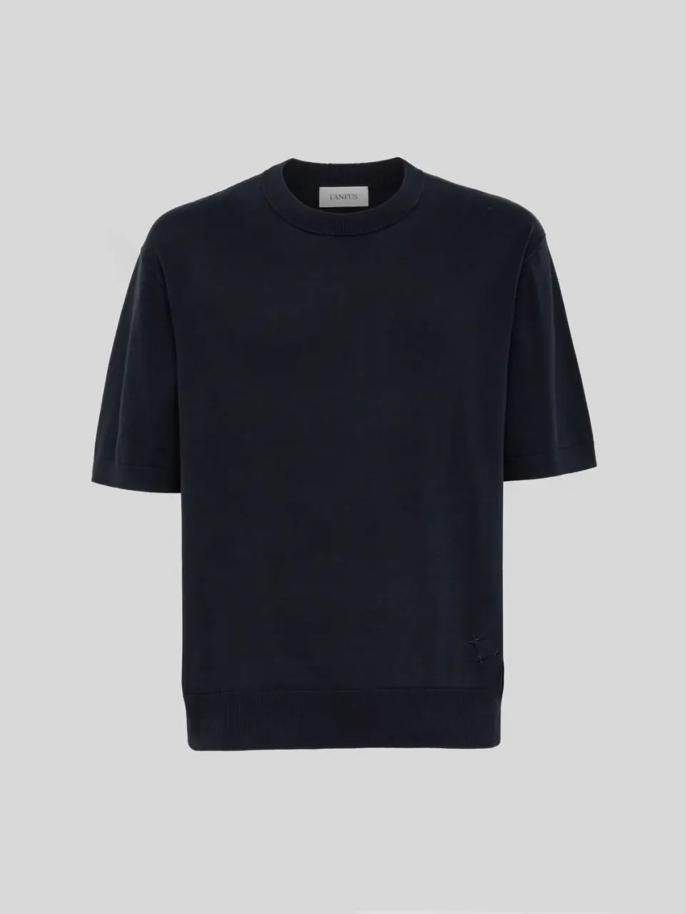 Laneus t-shirt navy blå bomuld