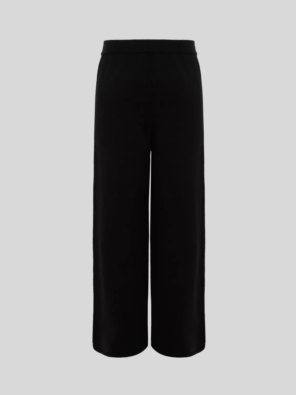 Laneus uld- og cashmerebukser sort merino