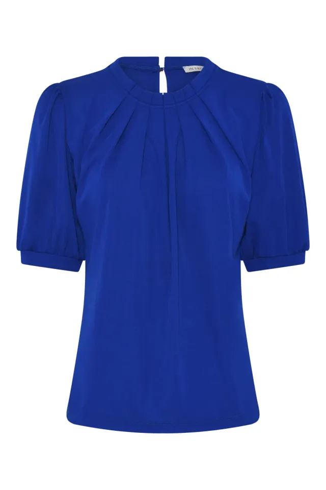 IN FRONT Grazia bluse med rund hals – blød jersey