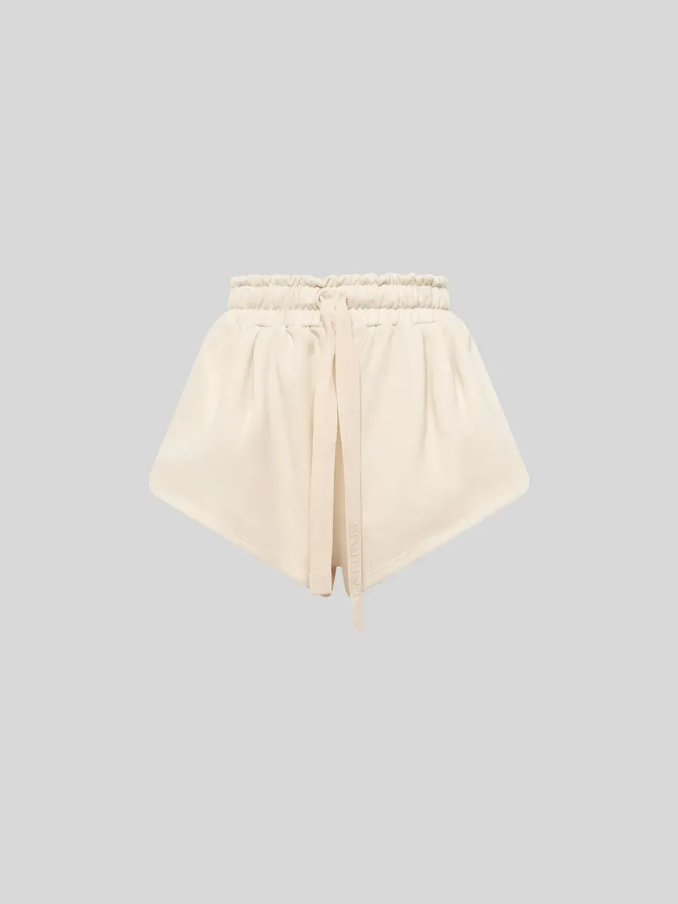 Laneus Sweatshorts shorts cream bomuld høj talje