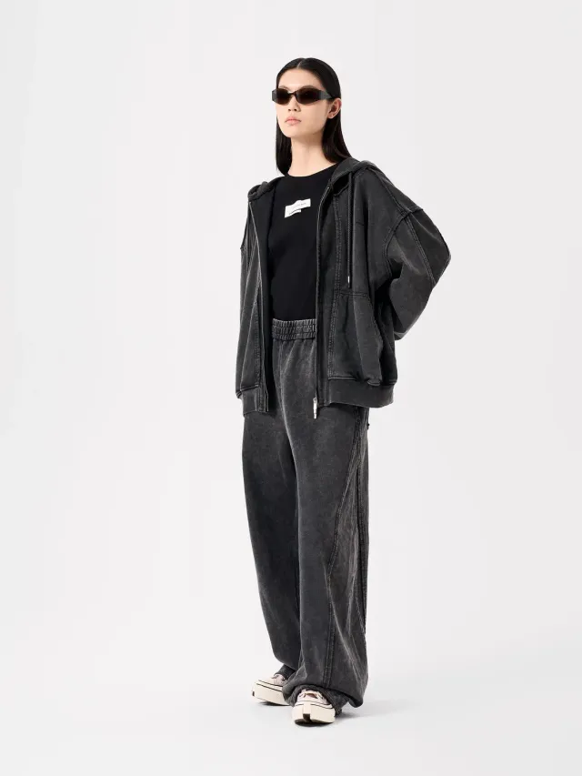 Feng Chen Wang Tie-Dye sweatpants patchwork vasket