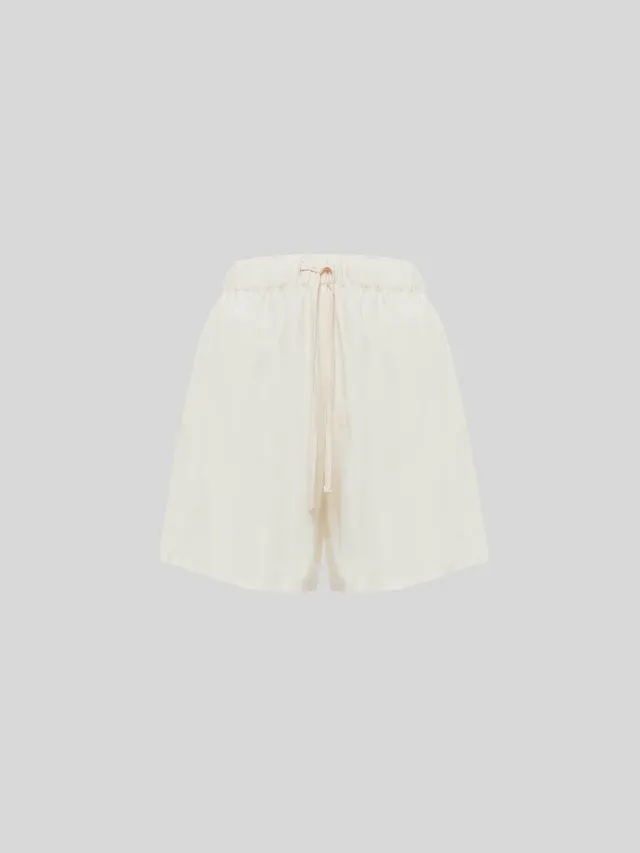 Laneus Cancun hørshorts creme brede