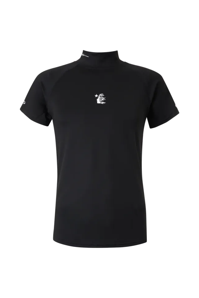 Hellstar Sports Mockneck kompressionstrøje sort tætsiddende