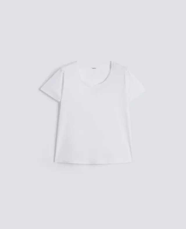 Aspesi Cotton Jersey t-shirt hvid bomuld