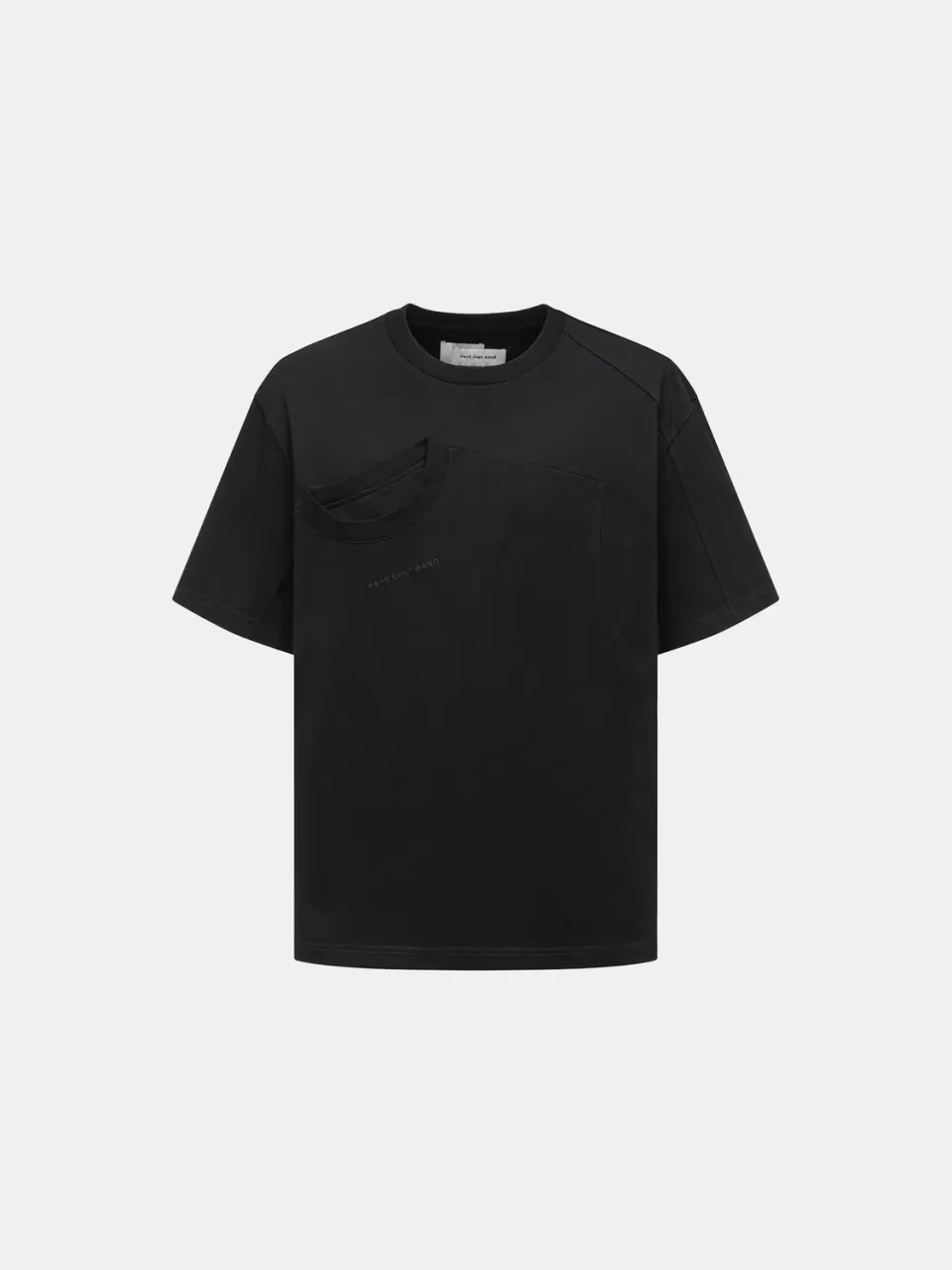Feng Chen Wang Black Deconstructed 2-i-1 t-shirt sort