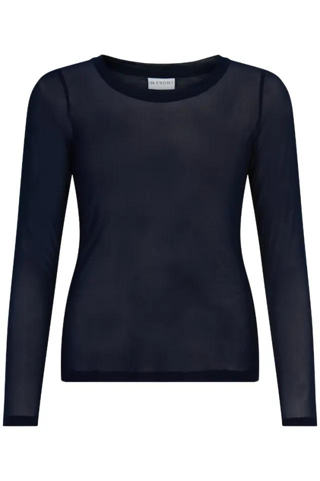 IN FRONT Gro mesh t-shirt gennemsigtig