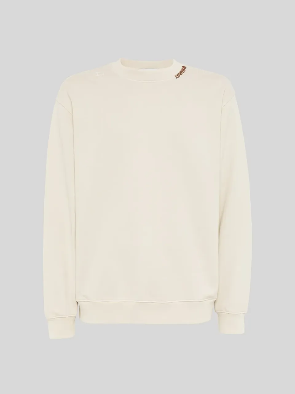 Laneus Crew Neck Cotton Sweatshirt sweatshirt creme