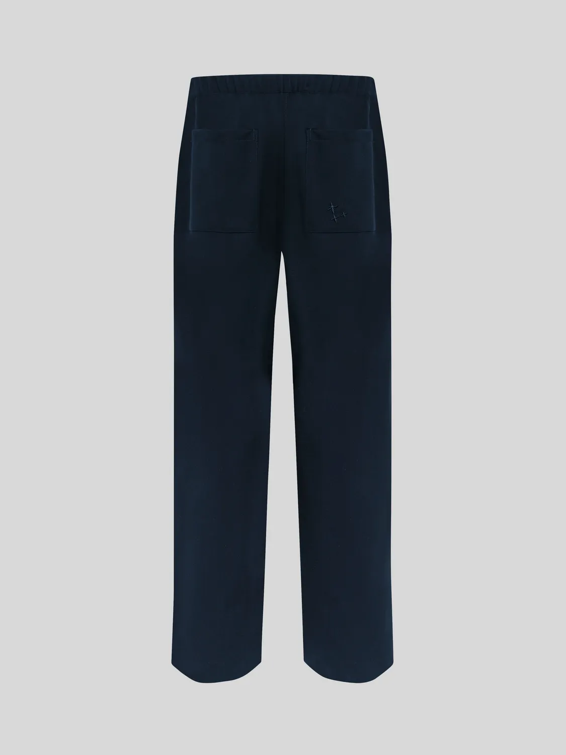 Laneus bukser tapered uld navy