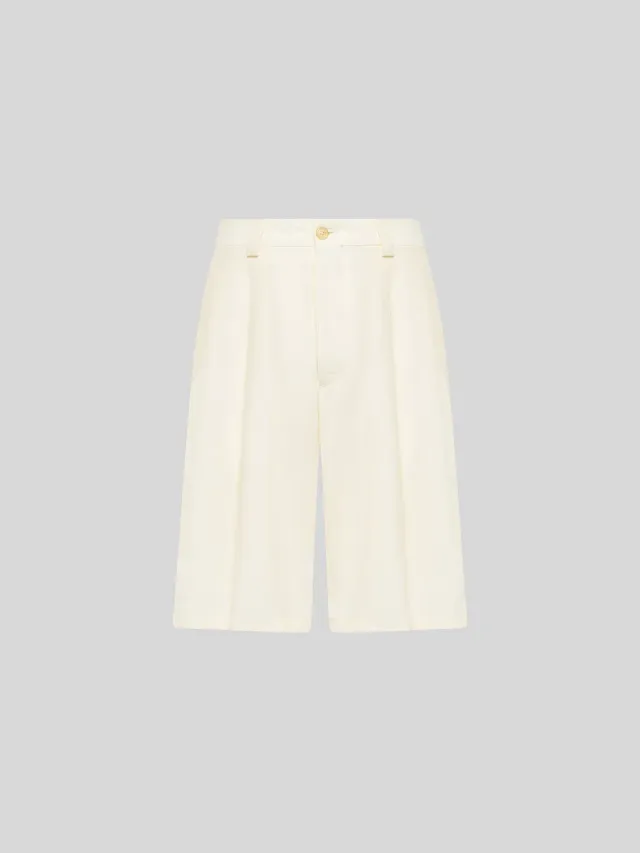 Laneus skræddersyede bermudashorts creme