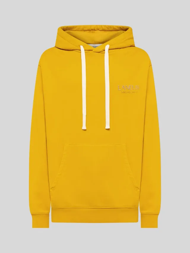 Laneus Cotton Hoodie hættetrøje safran bomuld