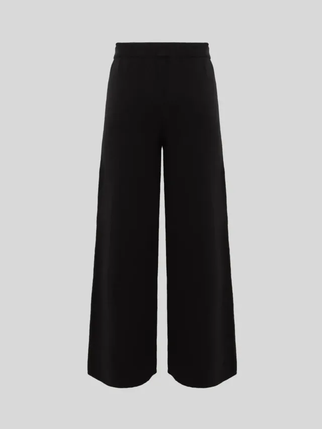 Laneus Wool Cashmere bukser sort uld
